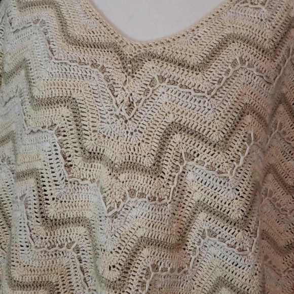 Sale⚡️Elana Carello Knit Fringe Cape OS - Picture 5 of 8